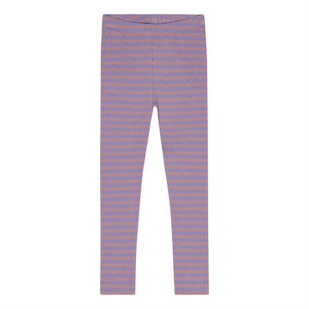 Se BIRKHOLM Stribede Rib Leggings Pastel Lilla & Skygge Rosa hos SmartKidz