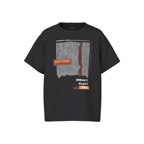 Se NAME IT Løs T-Shirt Vagno Black hos SmartKidz