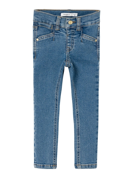 Se NAME IT Skinny Jeans Polly Medium Blue Denim hos SmartKidz