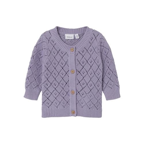 NAME IT Strik Cardigan Desina Heirloom Lilac