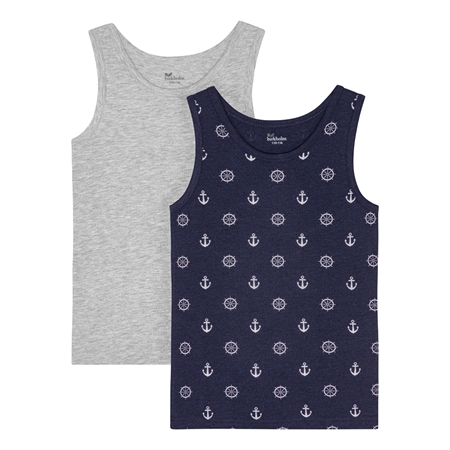 Se BIRKHOLM 2-Pak Tanktops Maritim hos SmartKidz