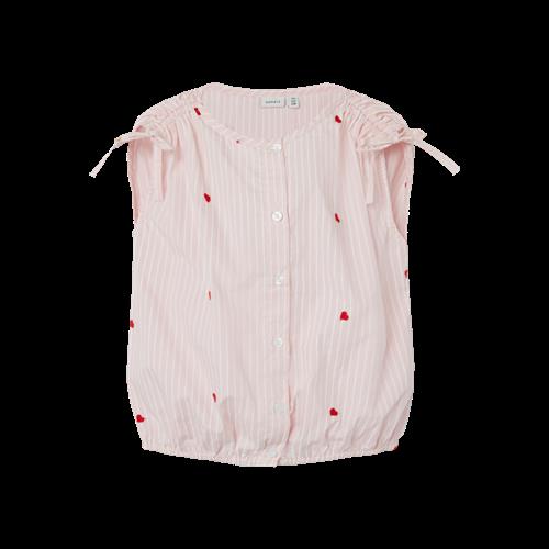 Se NAME IT Kort Top Faheart Parfait Pink hos SmartKidz
