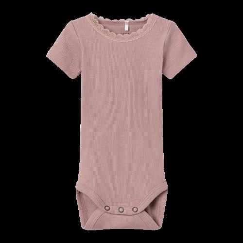 NAME IT Modal Body Kortærmet Kab Deauville Mauve
