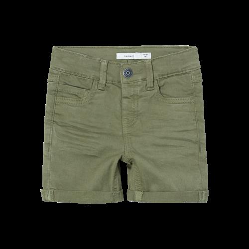NAME IT Twill Shorts Silas Deep Lichen Green