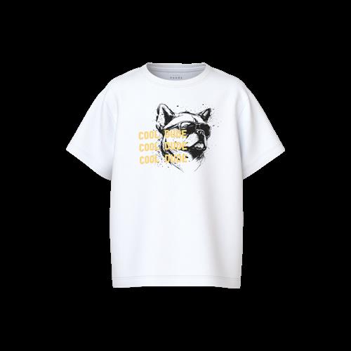 Se NAME IT Løs T-Shirt Vagno Bright White hos SmartKidz