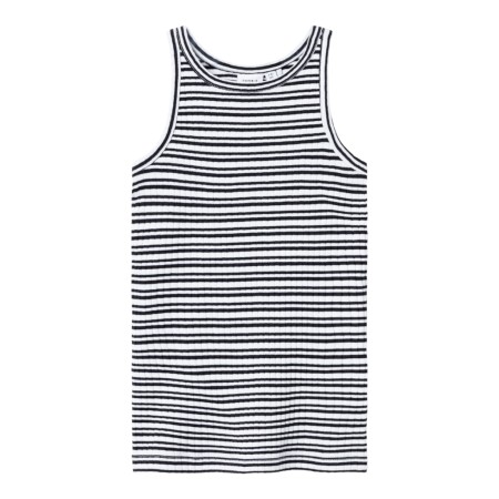 Se NAME IT Tanktop Hobine Bright White Black hos SmartKidz