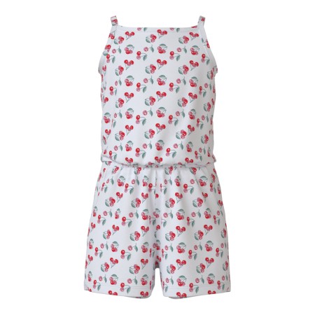 Se NAME IT Playsuit Vigga Bright White Kirsebær hos SmartKidz