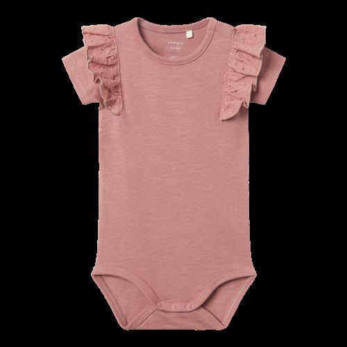 NAME IT Kortærmet Body Hubbi Nostalgia Rose