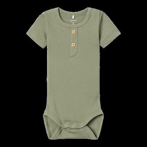 NAME IT Kortærmet Body Jular Oil Green
