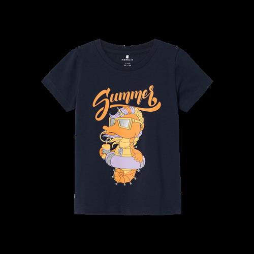 Se NAME IT T-Shirt Janine Dark Sapphire hos SmartKidz