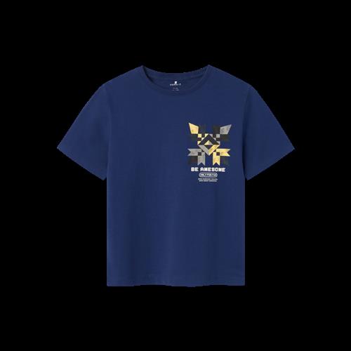 Se NAME IT Løs T-Shirt Karaffel Blueprint hos SmartKidz