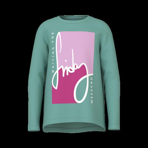 Se NAME IT Langærmet Løs Bluse Violet Wasabi hos SmartKidz