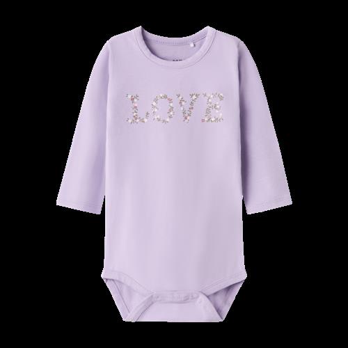 NAME IT Langærmet Body Jass Purple Rose