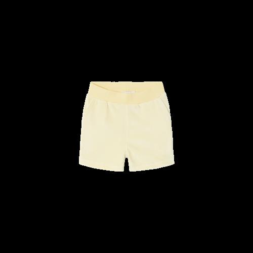 NAME IT Velour Shorts Debbie Pastel Yellow