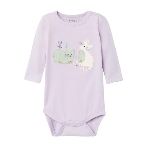 NAME IT Langærmet Body Dyine Orchid Petal
