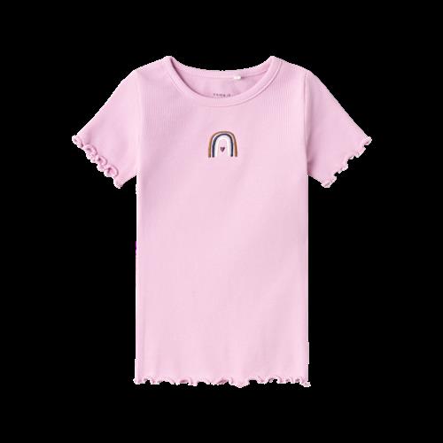 NAME IT T-Shirt Katte Pastel Lavender