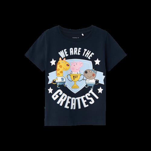 Se NAME IT Gustav Gris T-shirt Mikhail Dark Sapphire hos SmartKidz
