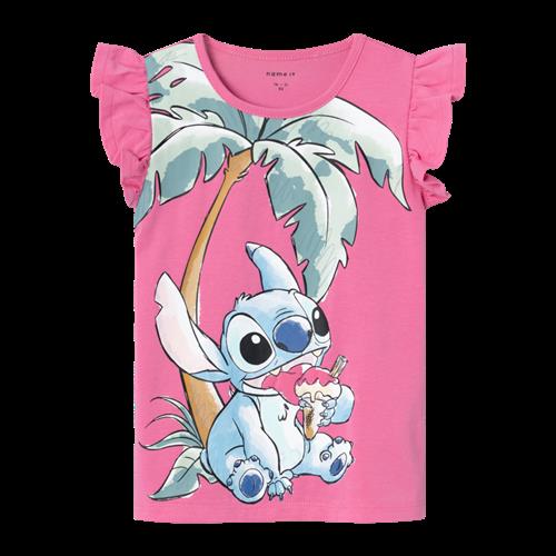 Se NAME IT Stitch Top Miri Pink Power hos SmartKidz