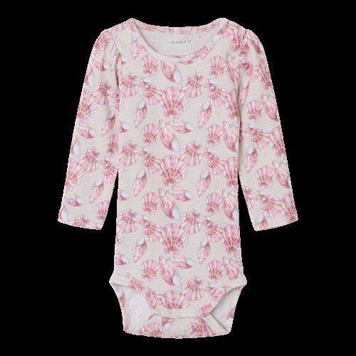 NAME IT Langærmet Body Jellia Peyote Melange