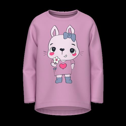 NAME IT Langærmet Bluse Vix Pastel Lavender
