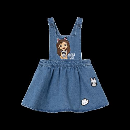 Se NAME IT Gabby Cat Denim Spencer Kjole Judit Dark Denim hos SmartKidz