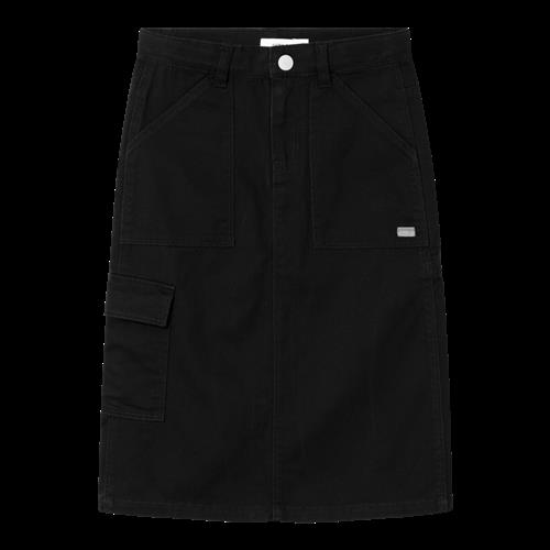 NAME IT Lang Twill Nederdel Vinni Black