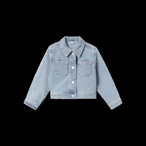 Se NAME IT Denim Jakke Minna Light Blue Denim hos SmartKidz