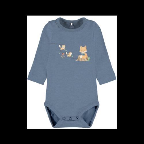NAME IT Langærmet Body Loxy Coronet Blue Melange