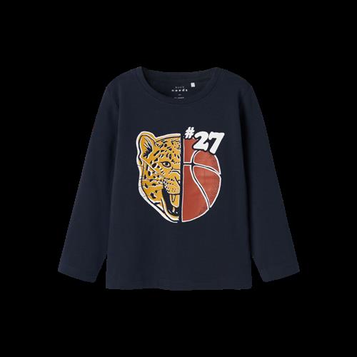 Se NAME IT Langærmet Bluse Vux Dark Sapphire Tiger hos SmartKidz