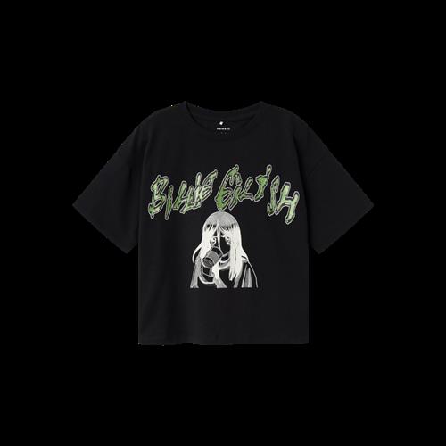 NAME IT Billie Eilish Boxy T-Shirt Jaxana Black