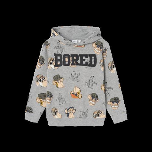 Se NAME IT Sweatshirt Adonis Grey Melange hos SmartKidz