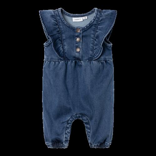 NAME IT Kortærmet Heldragt Asta Dark Blue Denim