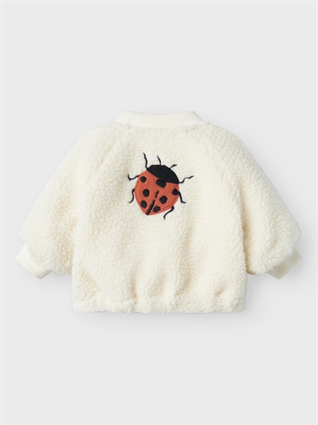 Se LIL ATELIER Lajo Bomber Jakke Ladybug Coconut Milk hos SmartKidz