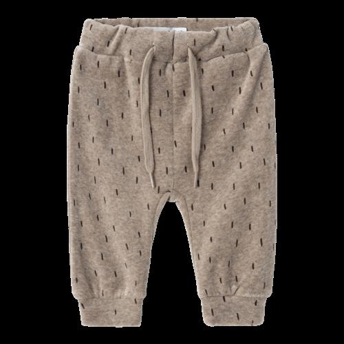NAME IT Nalwin Velour Sweatpants Weathered Teak