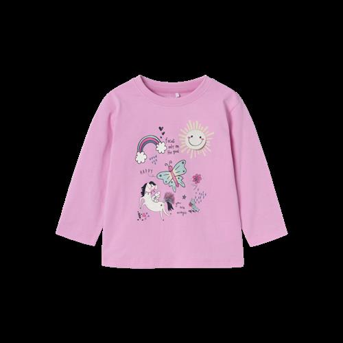 NAME IT Nydelig Langærmet Bluse Pastel Lavender