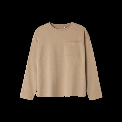 NAME IT Langærmet Bluse Vebbe Weathered Teak