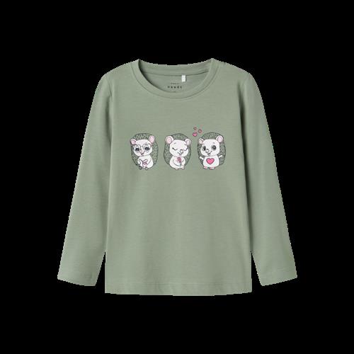 NAME IT Langærmet Bluse Vix Lily Pad