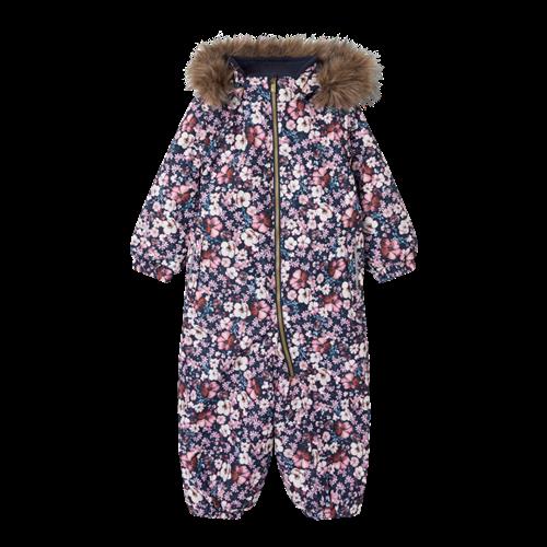 Se NAME IT Flyverdragt SNOW10 Dark Sapphire Flower hos SmartKidz