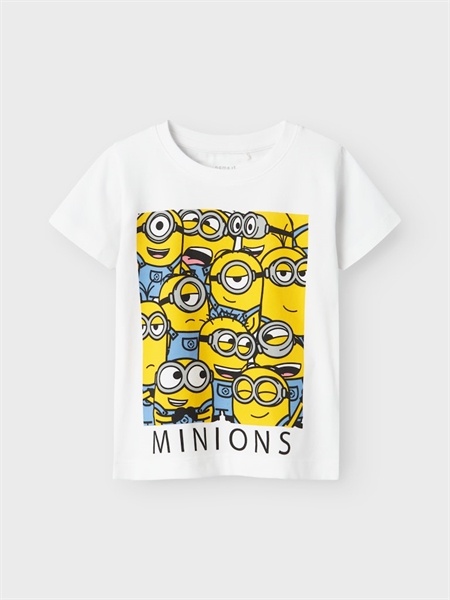 Se NAME IT Minions T-Shirt Jule Bright White Squard hos SmartKidz