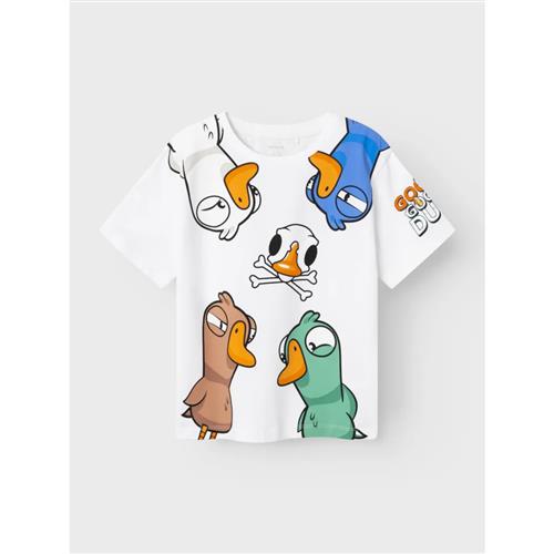 Se NAME IT Gooseduck T-shirt Alfredo Bright White hos SmartKidz
