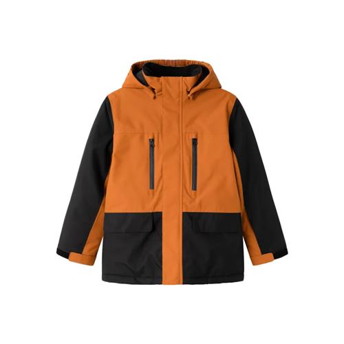 Se NAME IT Vinterjakke SNOW10 Block Leather Brown hos SmartKidz