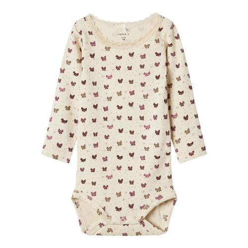NAME IT Langærmet Body Ribow Summer Sand