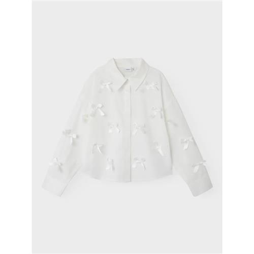 NAME IT Sløjfe Skjorte Olara Bright White Bow