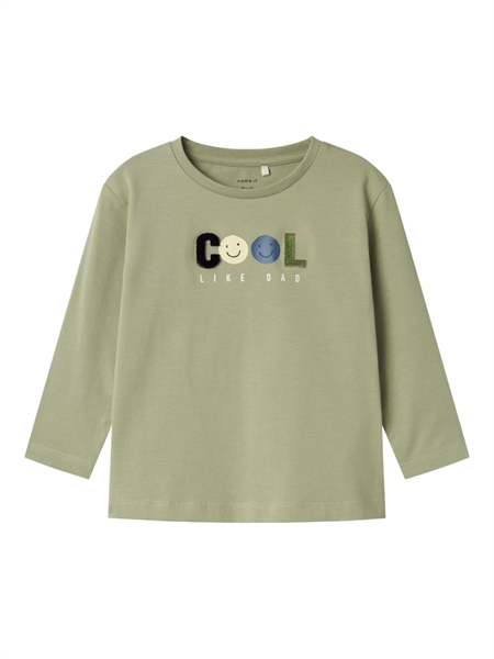 Se NAME IT Langærmet Bluse Shine Tea Leaf hos SmartKidz