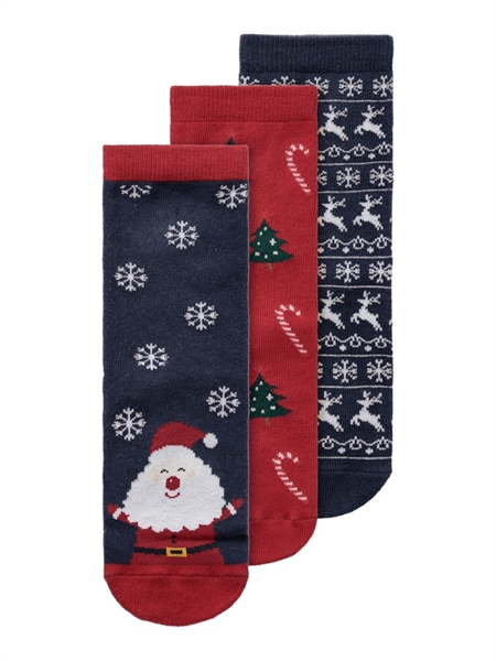 Se NAME IT 3-Pak Julesokker Richristmas Dark Sapphire hos SmartKidz