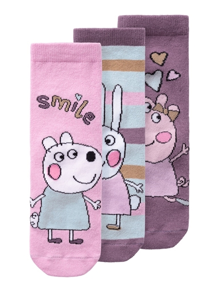 Se NAME IT 3-Pak Strømper Gurli Gris Amina Lavender hos SmartKidz