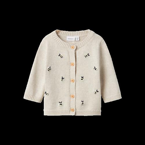 NAME IT Strik Cardigan Tommy Peyote Melange