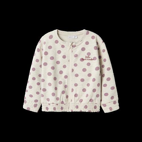 Se NAME IT Sweat Cardigan Tenja Peyote Melange hos SmartKidz
