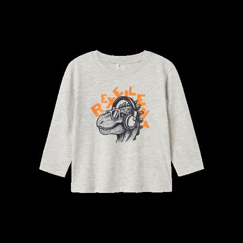 NAME IT Langærmet Bluse Tristiano Light Grey Melange