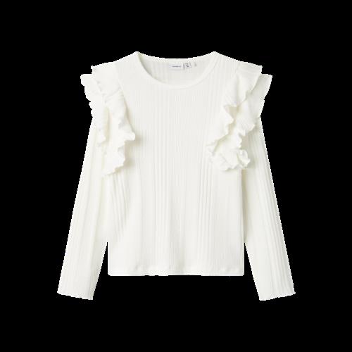 Se NAME IT Flæse Bluse Tilde Cloud Dancer hos SmartKidz